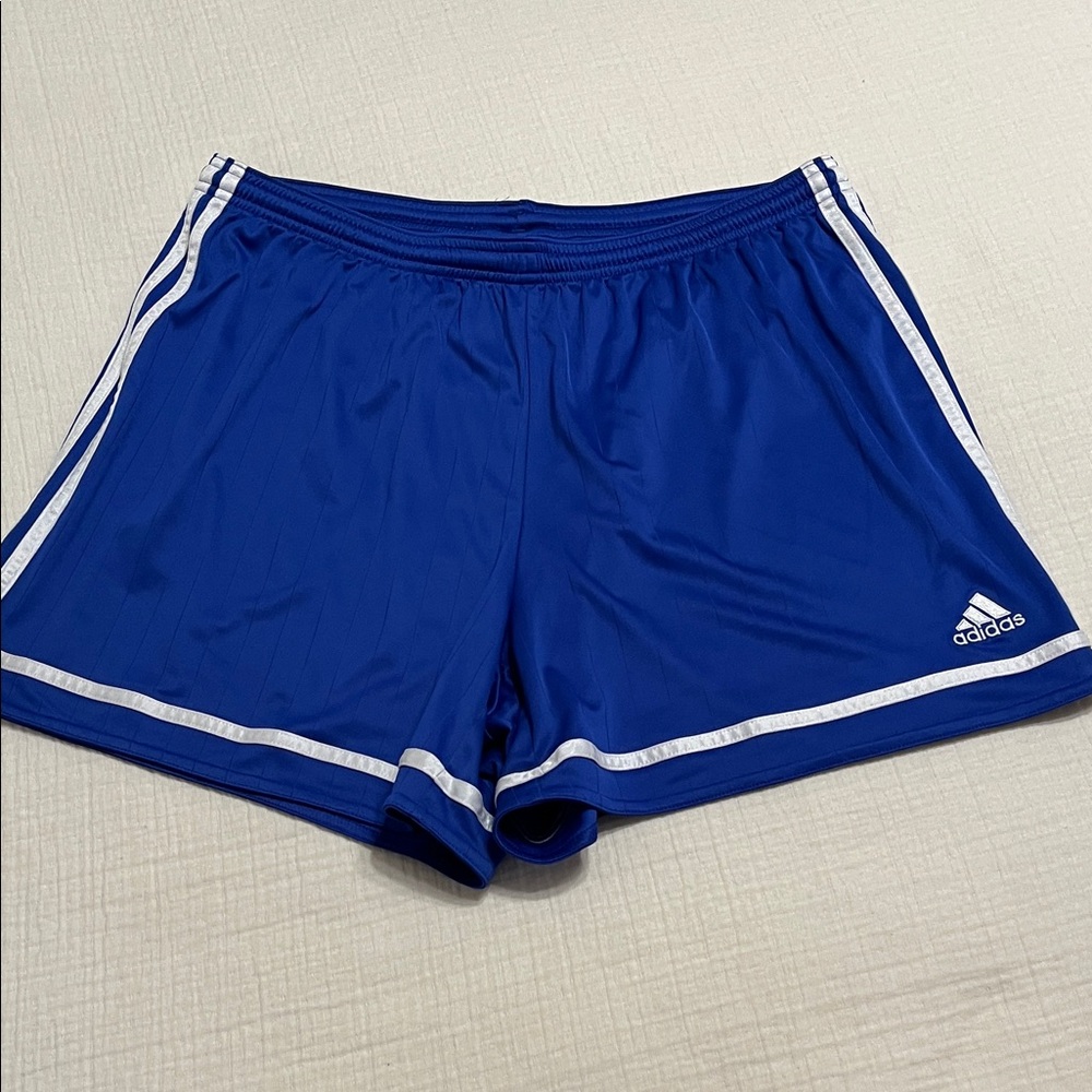 Adidas Women's Royal Blue Athletic Soccer Shorts Size XL